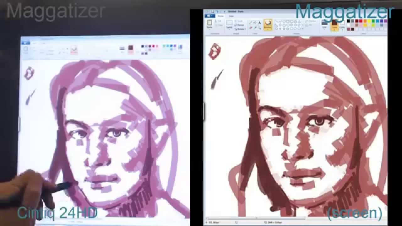Wacom Cintiq 24 HD Review Elf Speed Live Drawing / Painting / Photoshop 24HD
