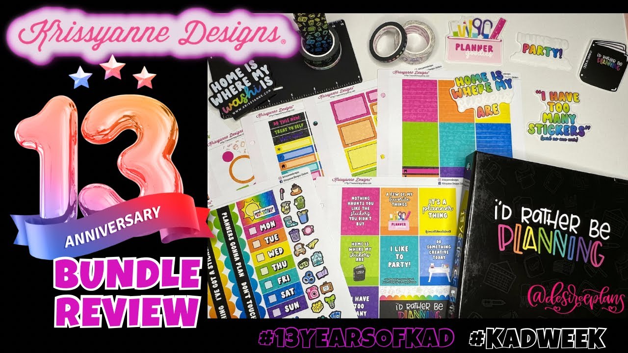 KRISSYANNE DESIGNS 13 YEAR ANNIVERSARY BUNDLE! | REVIEW