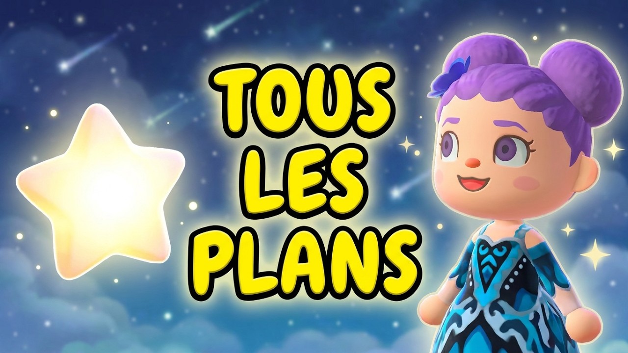 Comment avoir des ÉTOILES FILANTES 💫 TOUS les PLANS de CÉLESTE Animal Crossing New Horizons #acnh