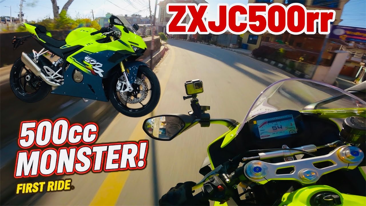 ZX500rr first ride \ inline4 500cc sports bike\ superbike nepal 🇳🇵 