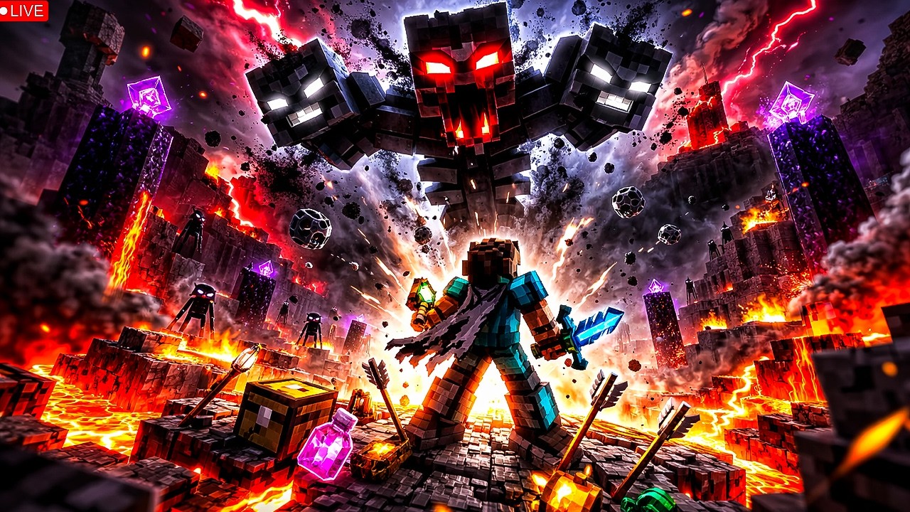 LIVE |Rebuilding the Realm: Healing the Scars of Titan 🥺💔| #minecraft #minecraftlive#live