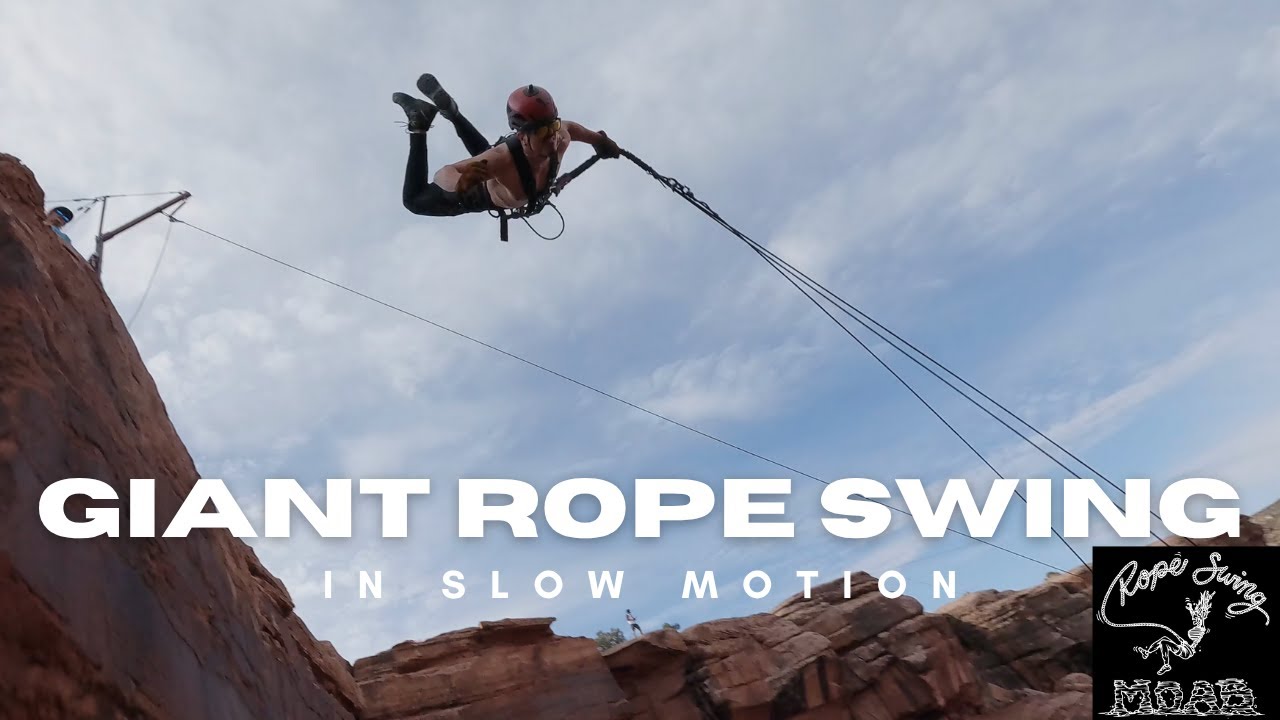 Giant Rope Swing In Slow-Mo