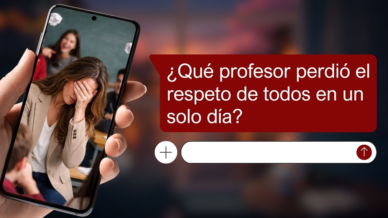 ¿Qué profesor perdió el respeto de todos en un solo día?