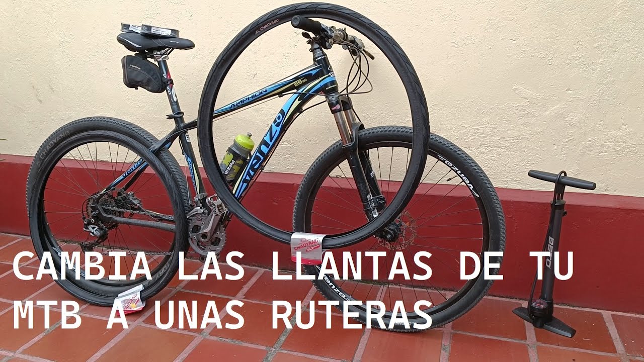 Cómo cambiar las llantas de MTB a unas llantas de ruta?..