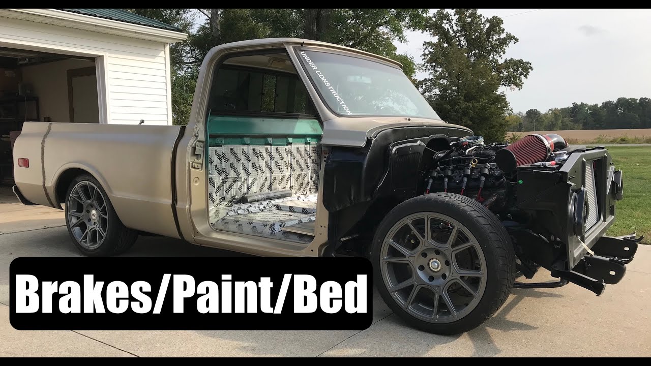 Bleeding Brakes, Painting the Cab and Putting on the Bed | 1970 LS Swap Chevy C10