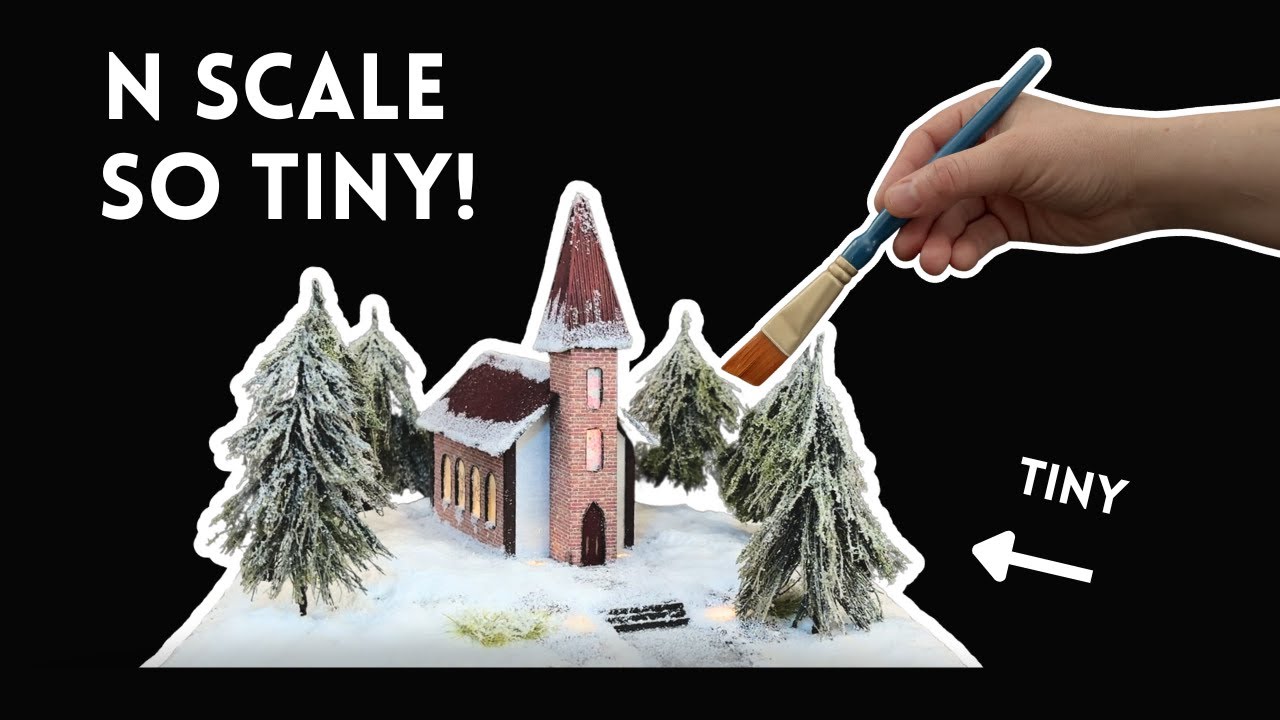 Relaxing Scratch Built N Scale Miniature Church Diorama Tutorial