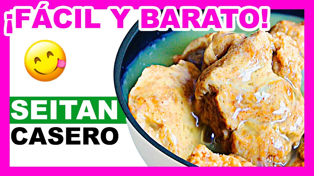 Cómo hacer SEITAN con gluten ¡Fácil y barato! [ALTO EN PROTEÍNA] 🤤