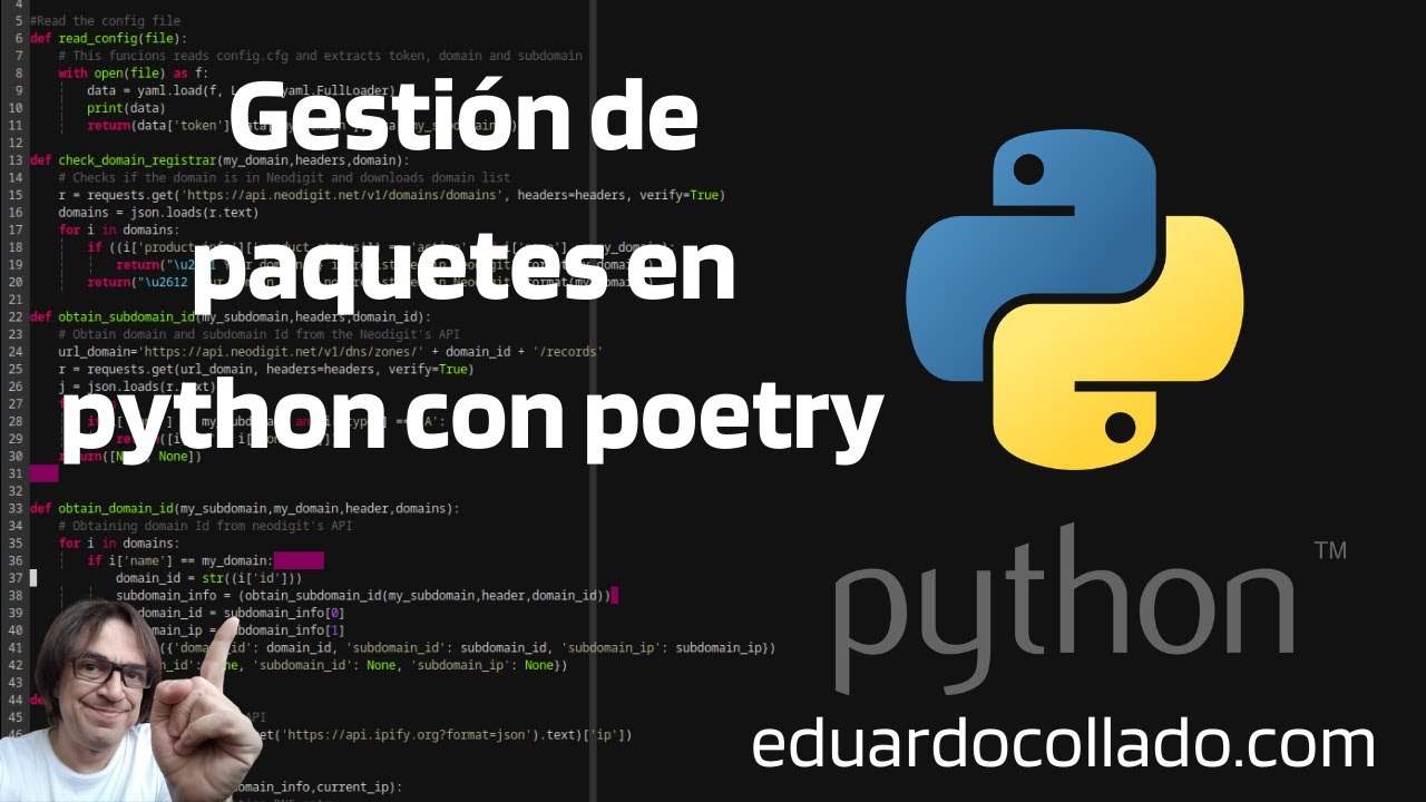 Gesti&oacute;n de paquetes en python con poetry