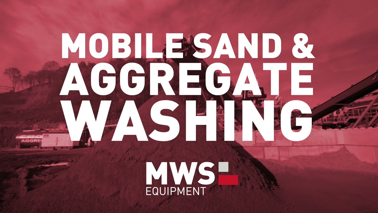 Mobile sand washing with Sandstorm by MWS Equipment