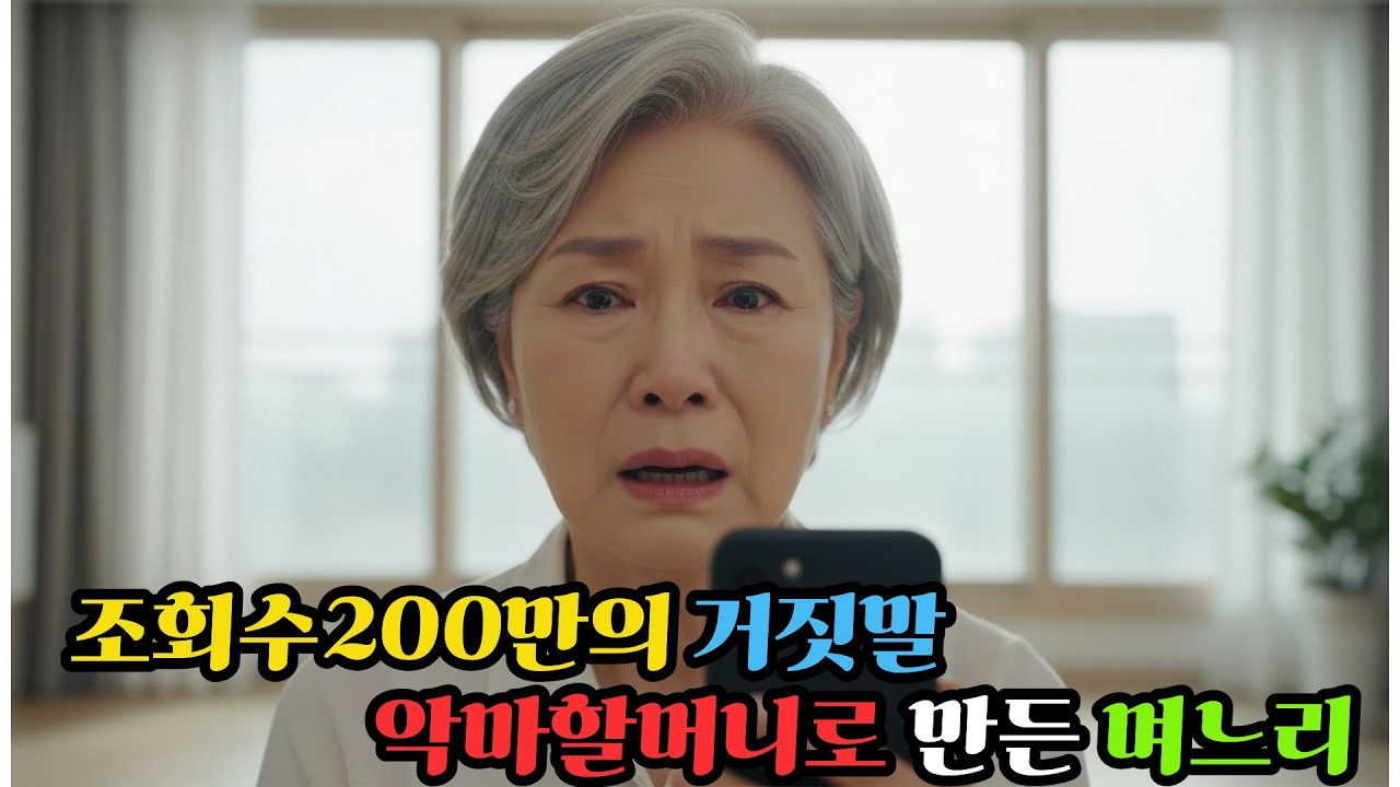 잘려나간 30초 ,그 영상 하나로 제 인생이 무너졌습니다.