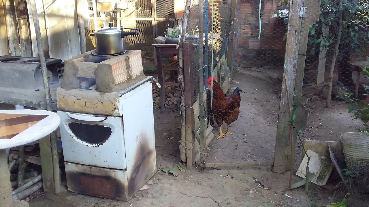 TRANSFORMEI UM FOGÃO DE GÁS EM TRÊS/ FORNO,LENHA E CARVÃO  #Anapaula