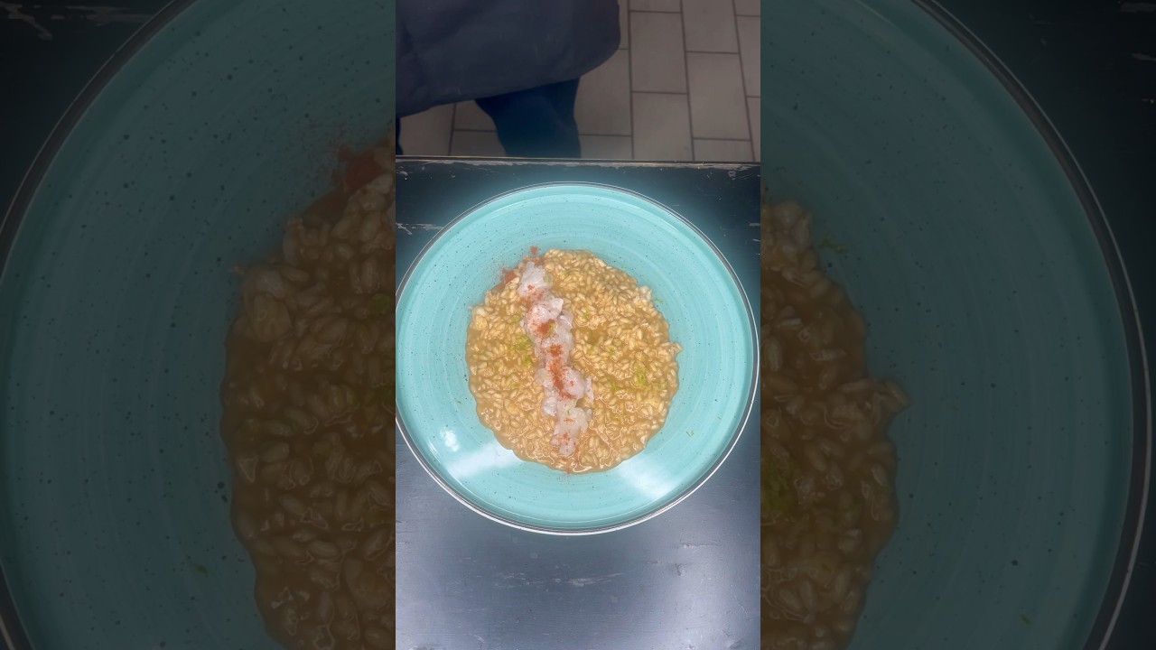 Risotto crema di scampi e lime