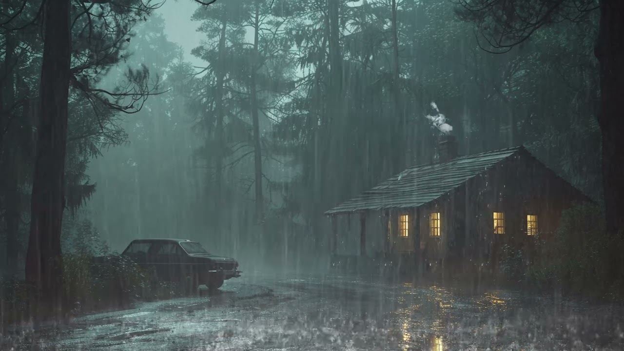 Heavy Forest Rain for Deep Sleep 🌧️ Fall Asleep Fast, Ease Anxiety & Beat Insomnia Naturally