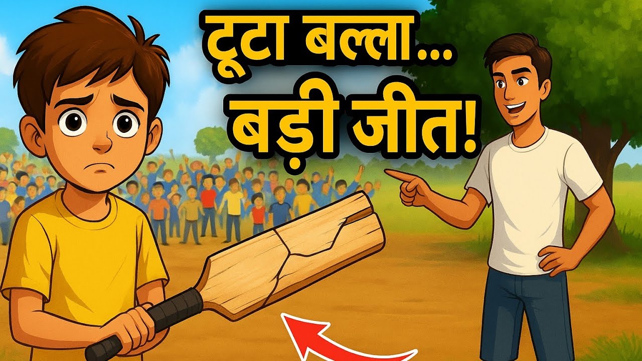 Broken bat🏏| Gali Cricket Story | Motivational Hindi Kahani|