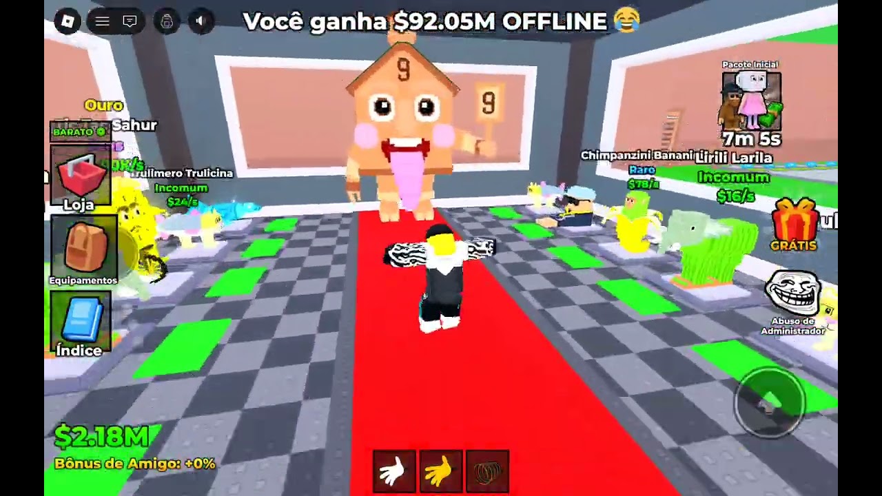 Jogando Roubar de BRAINROT 🤨🤔