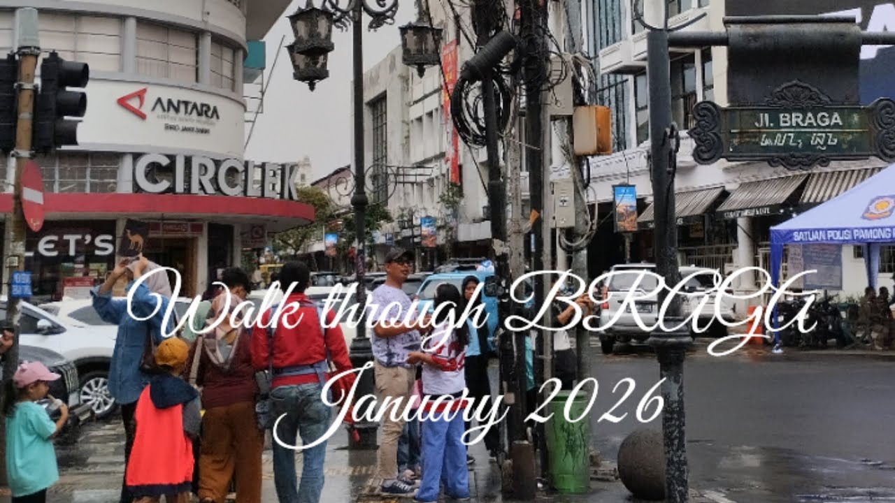 Jalan - jalan di Braga Bandung Januari 2026. (Walk through / POV Walking)