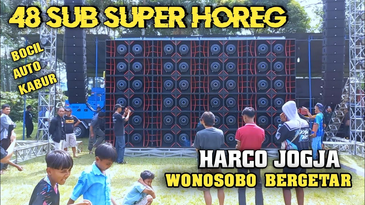 HARCO JOGJA‼️ 48 Sub Auto Horeg - Harco Jogja Live Sapuran Wonosobo