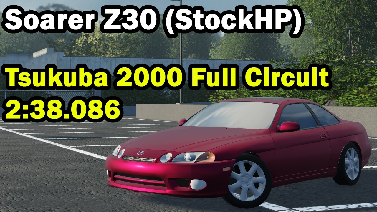 GDBFB StockHP Soarer Z30 Tsukuba 2000 Full Circuit 2:38.086 | Midnight Racing: Tokyo