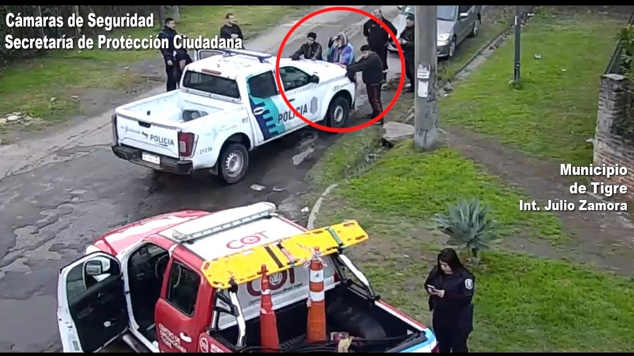 Las cámaras del COT los registraron robando cables en la vía pública y fueron detenidos