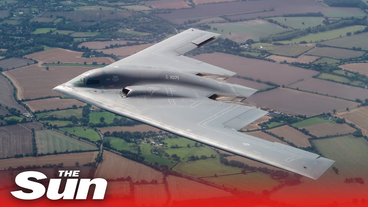 What are three B-2 stealth bombers doing in the UK?