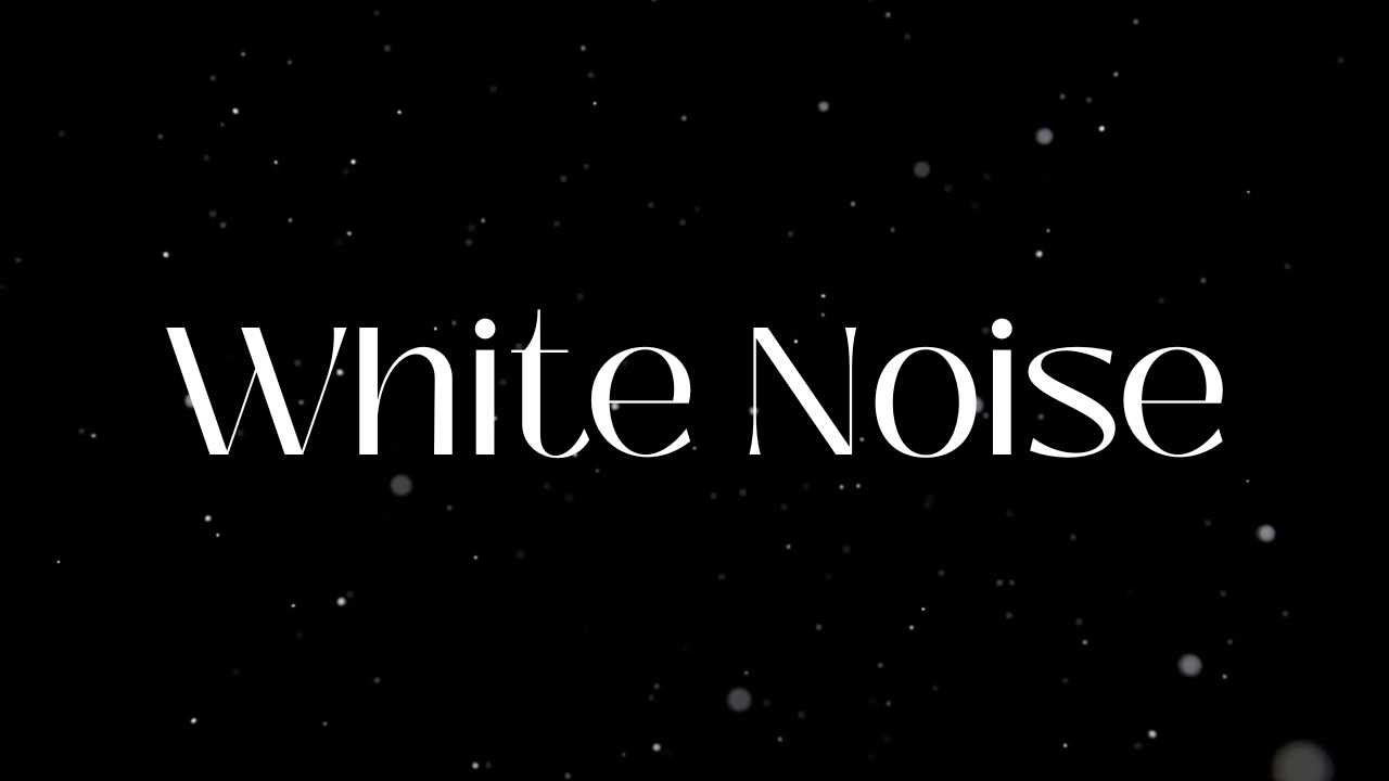 1 Hour White Noise for Peaceful Sleep | Abstract Floating Particle Background