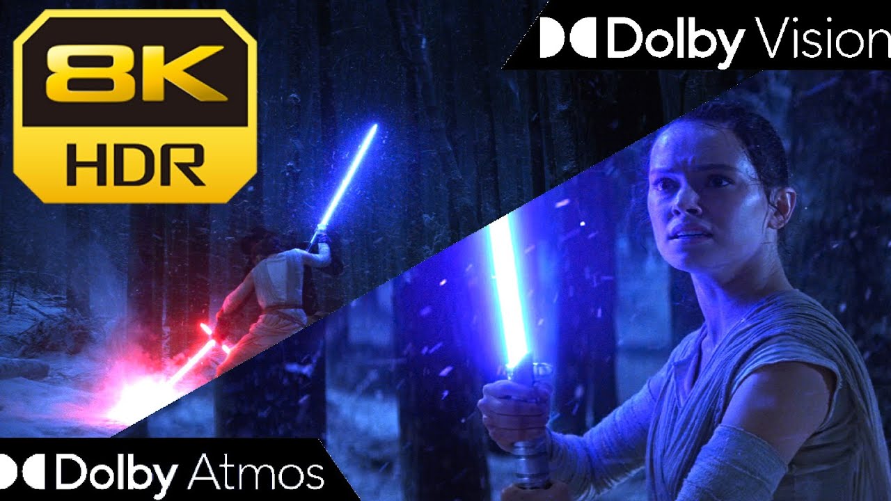 [8K HDR10+] Kylo Ren Vs. Rey - The Force Awakens (2015) | Vision &bull; Atmos