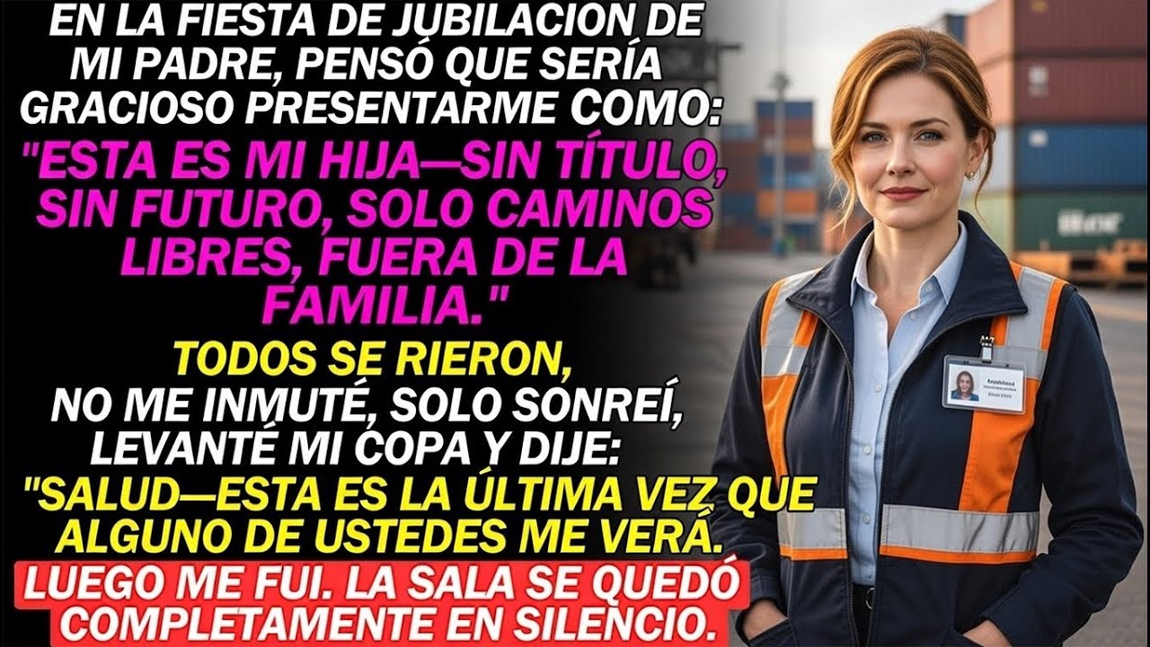 Mi padre me humilló en su fiesta de jubilación… no sabía que yo era dueña de su empresa