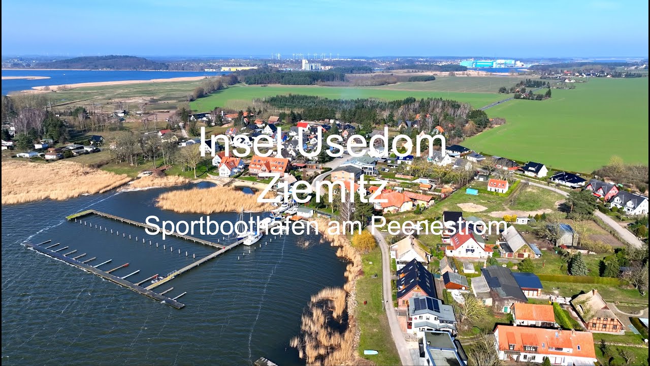 Insel Usedom - Ziemitz - Sportboothafen am Peenestrom