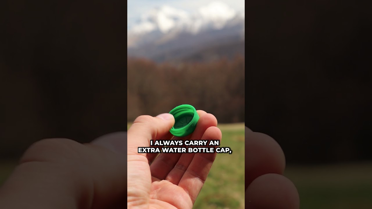 Why I always carry an extra water bottle cap when hiking #hiking #outdoors #camping #backpacking