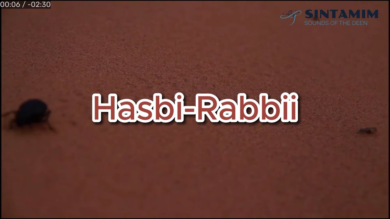 Sintamim - HASBI-RABBII (Official Lyrics Video)