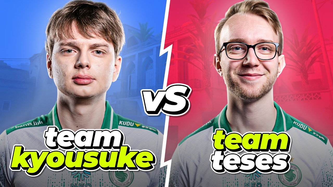 KYOUSUKE против TESES на FACEIT с руководством по утилитам, видом от нескольких точек зрения и го...