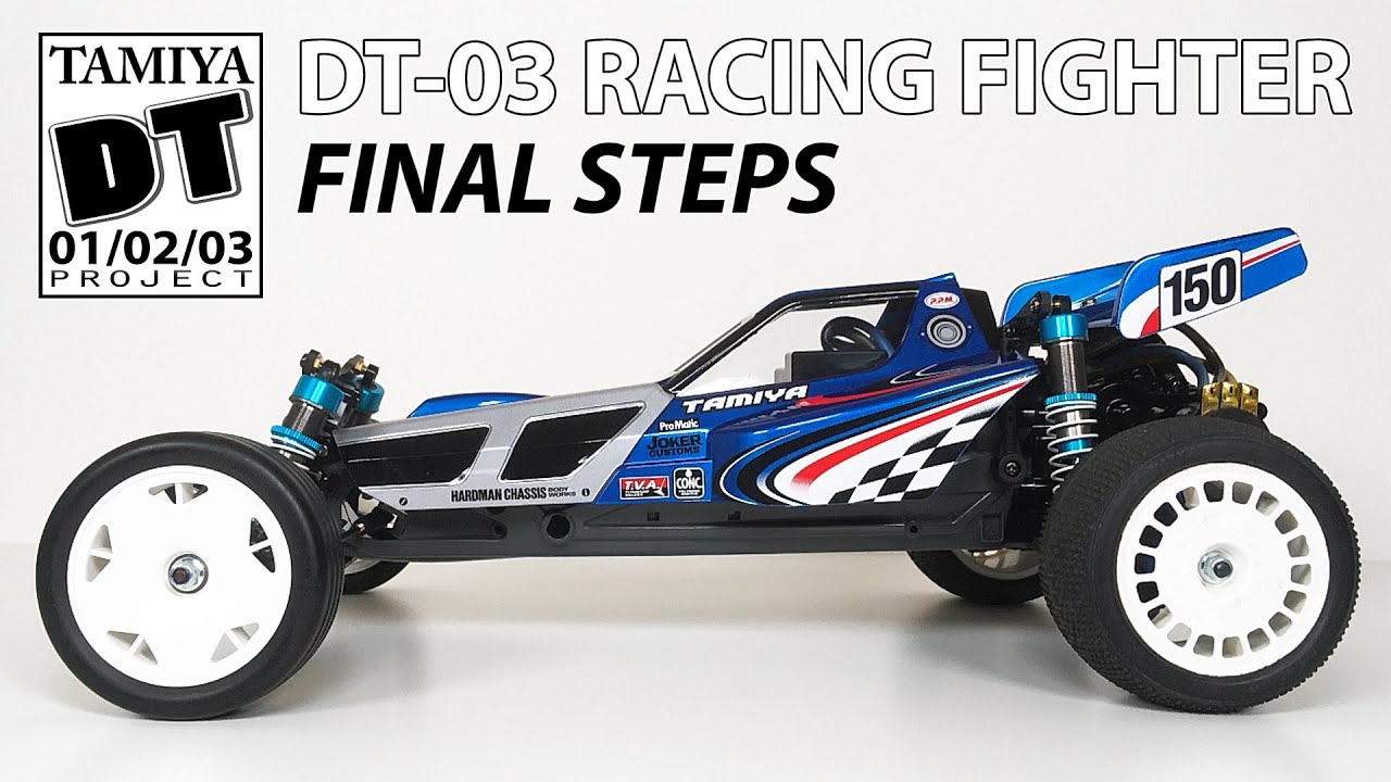 Tamiya DT-01/02/03 Project #10: Finishing the Tamiya Racing Fighter (DT-03) Body, Wheels, Tires!