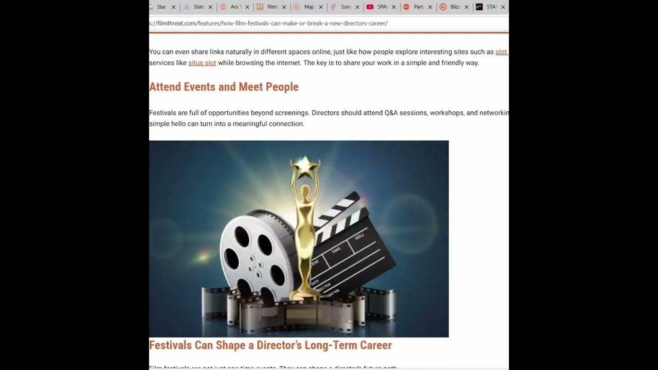 How Film Festivals Can Make Or Break A New Directors Career. Cloud Yelling With UpsetTugboat38