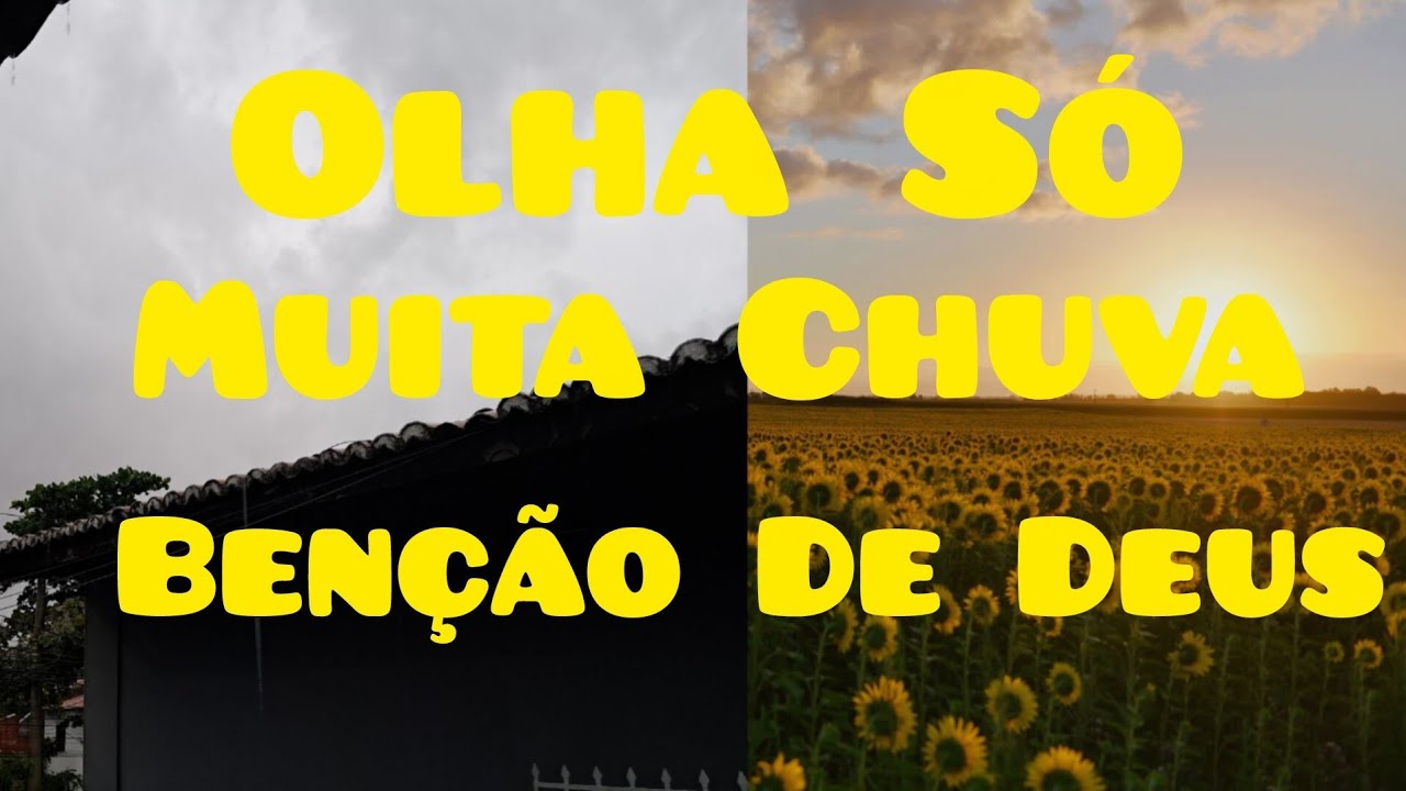 Eita Pessoal Olha Só Muita Chuva ☔️ ☔️ Hoje, Benção De Deus.