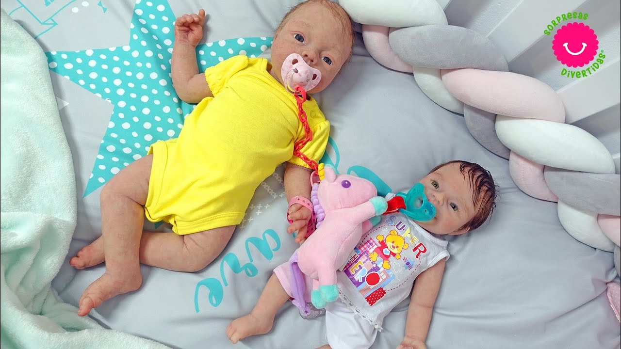 Rutina de DOS bebés REBORNS de SILICONA - Anuk y Anisa