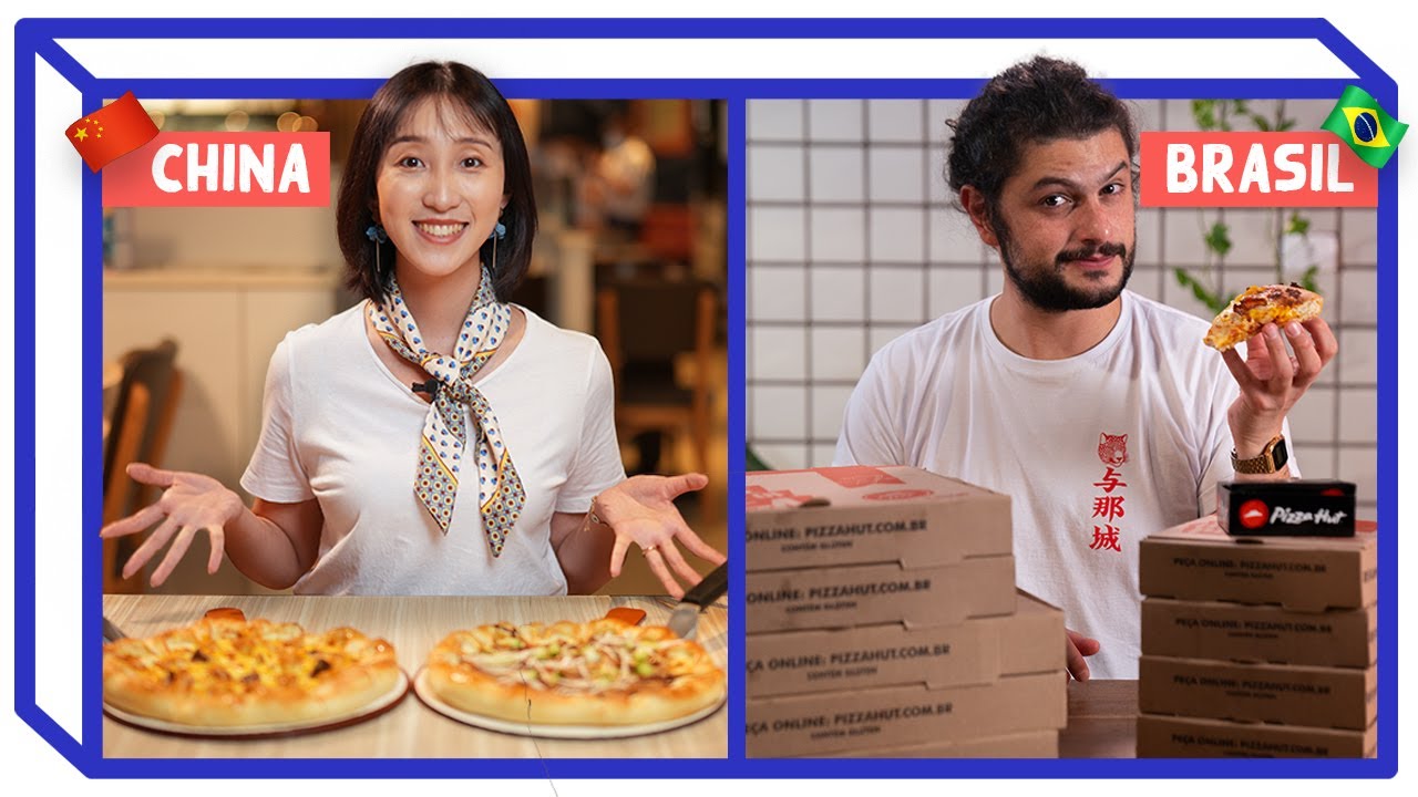 PIZZA HUT NA CHINA X BRASIL | Comparando Fast Food | Mohamad Hindi feat Luana em Pequim