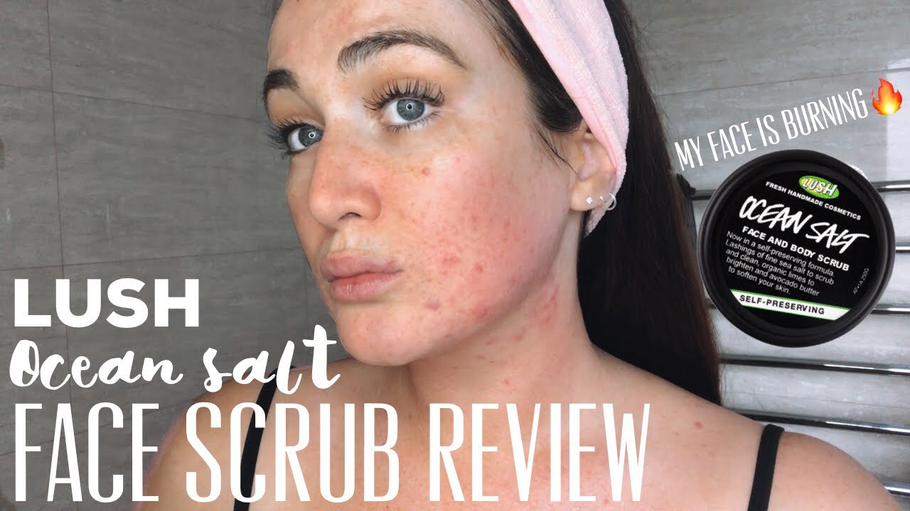 OCEAN SALT FACE SCRUB REVIEW | lush 2019