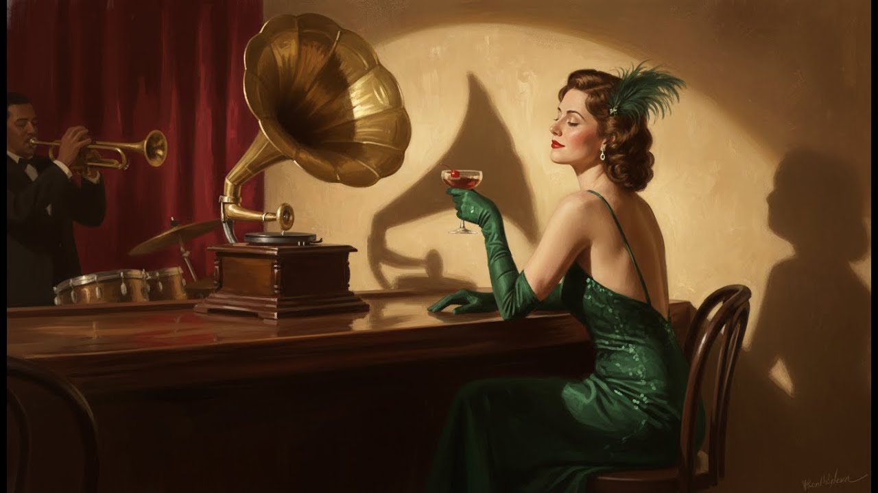 Smooth 1940s Jazz ❄️ Quiet Snow Nights
