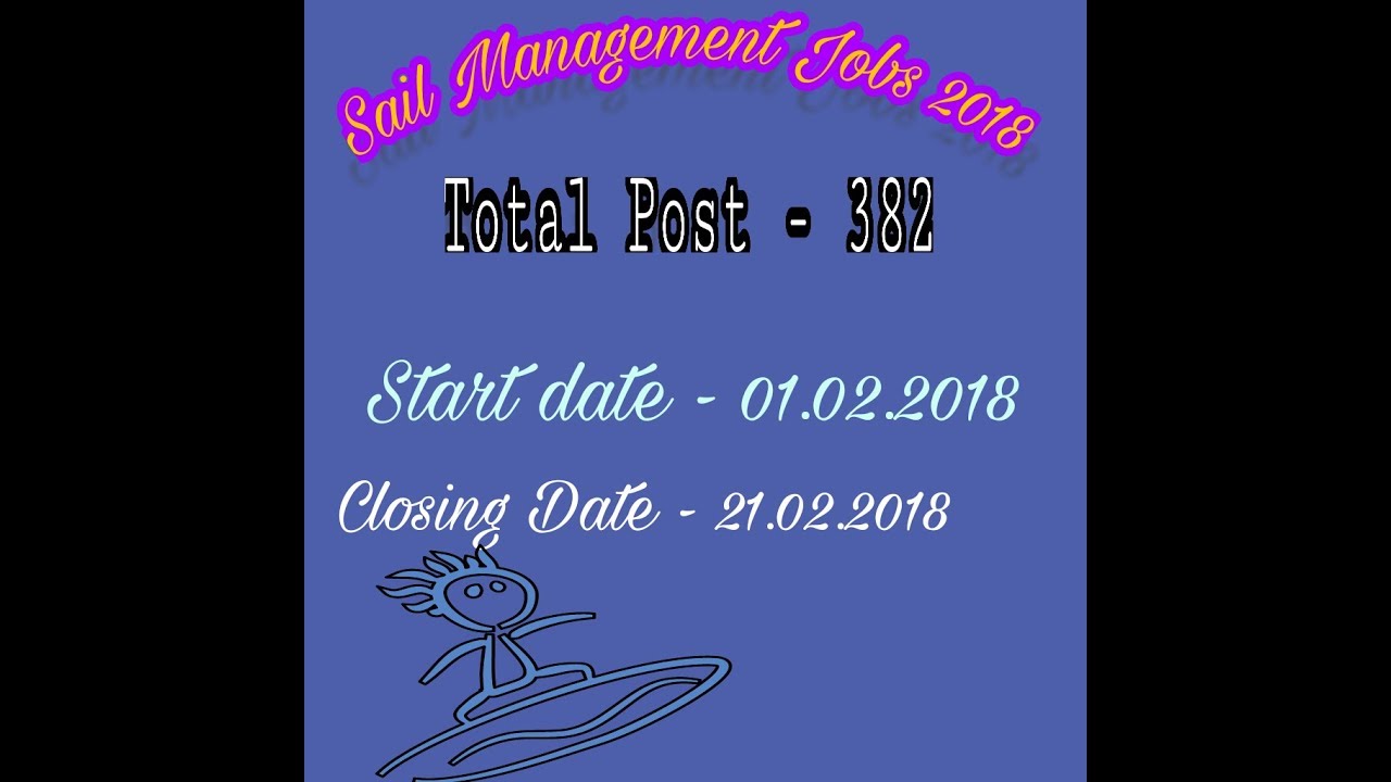 SAIL Recruitment 2018 | sail management trainee 2018 #EducationTechnoWorld