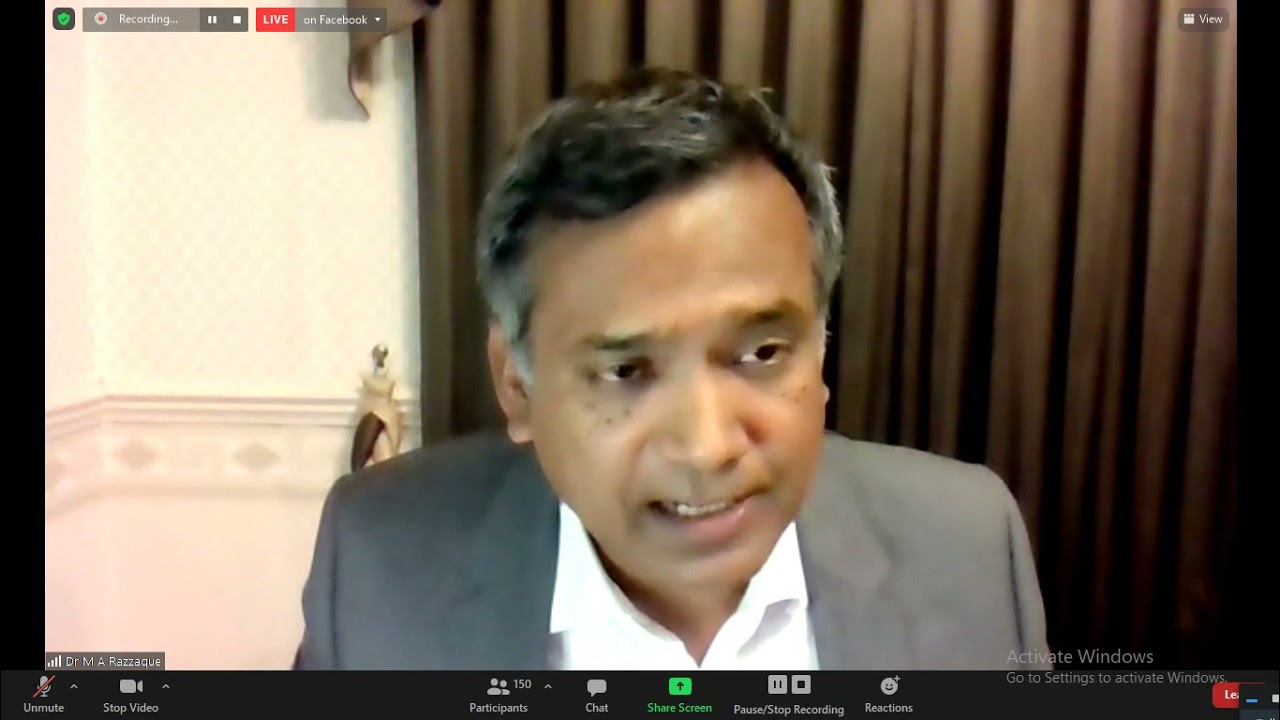 ERF BCCCI WEBINAR-TIPU MUNSHI COMMERCE MINISTER OF BD