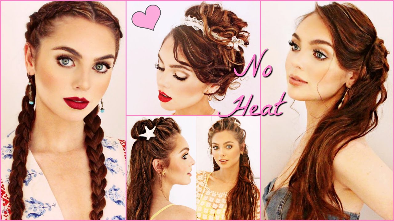 Unique NO HEAT Hairstyles & My Healthy Hair Tips 2016! Jackie Wyers
