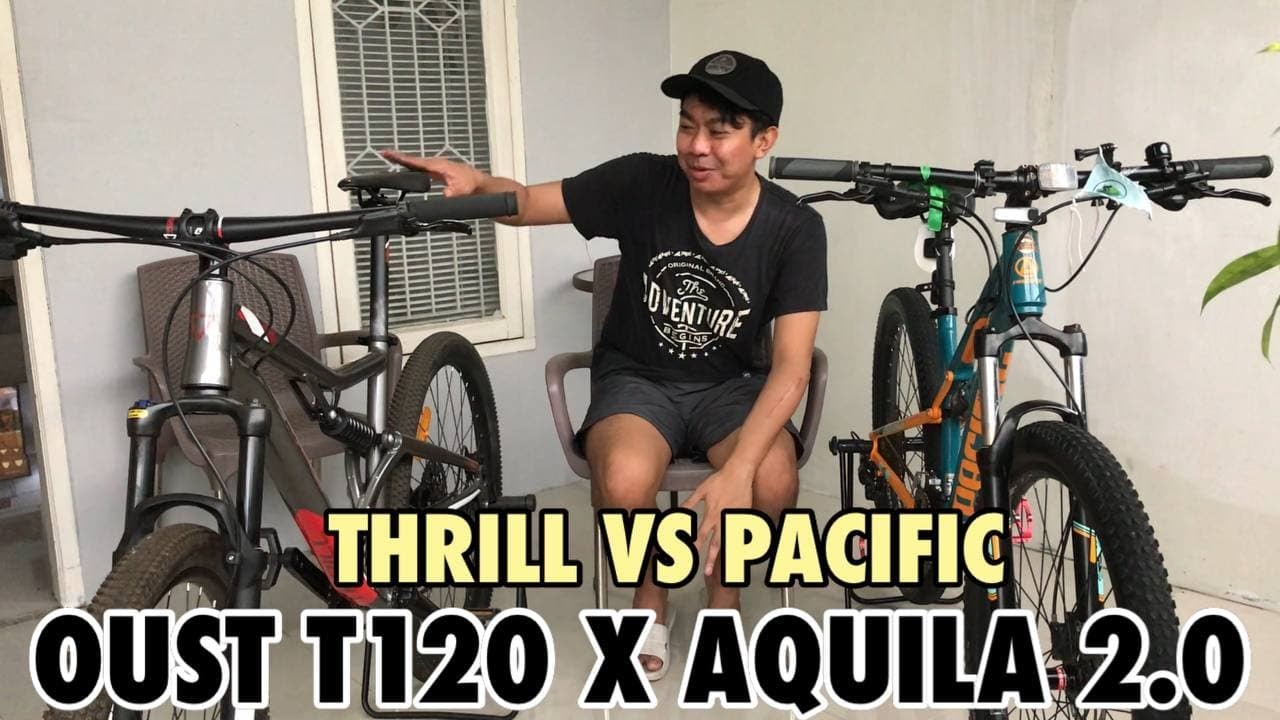 PERBANDINGAN THRILL OUST TEAM T120 VS PACIFIC AQUILA 2.0 I SEPEDA MTB FULL SUS 27.5 HARGA 5 JUTA-AN!