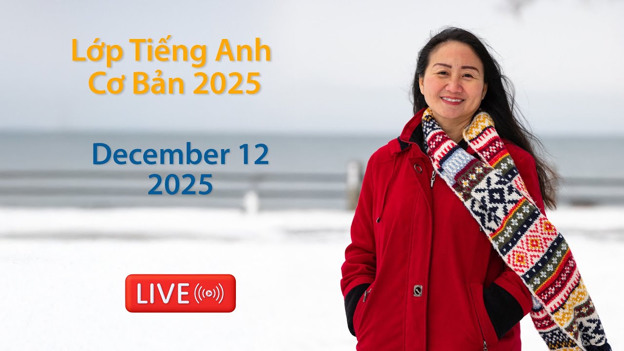 Study Basic English with TK Live - December 12, 2025