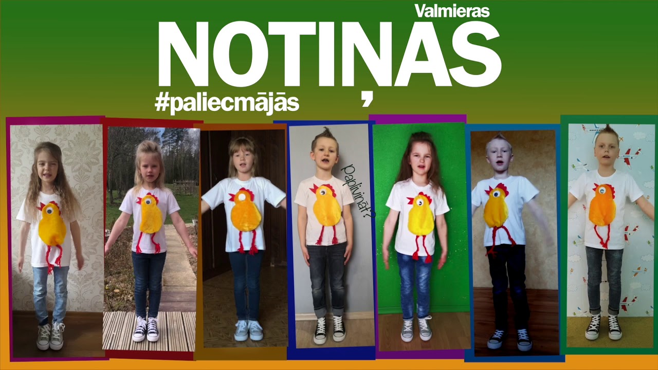 NOTIŅAS Cālēnu vingrošanas dziesmiņa
