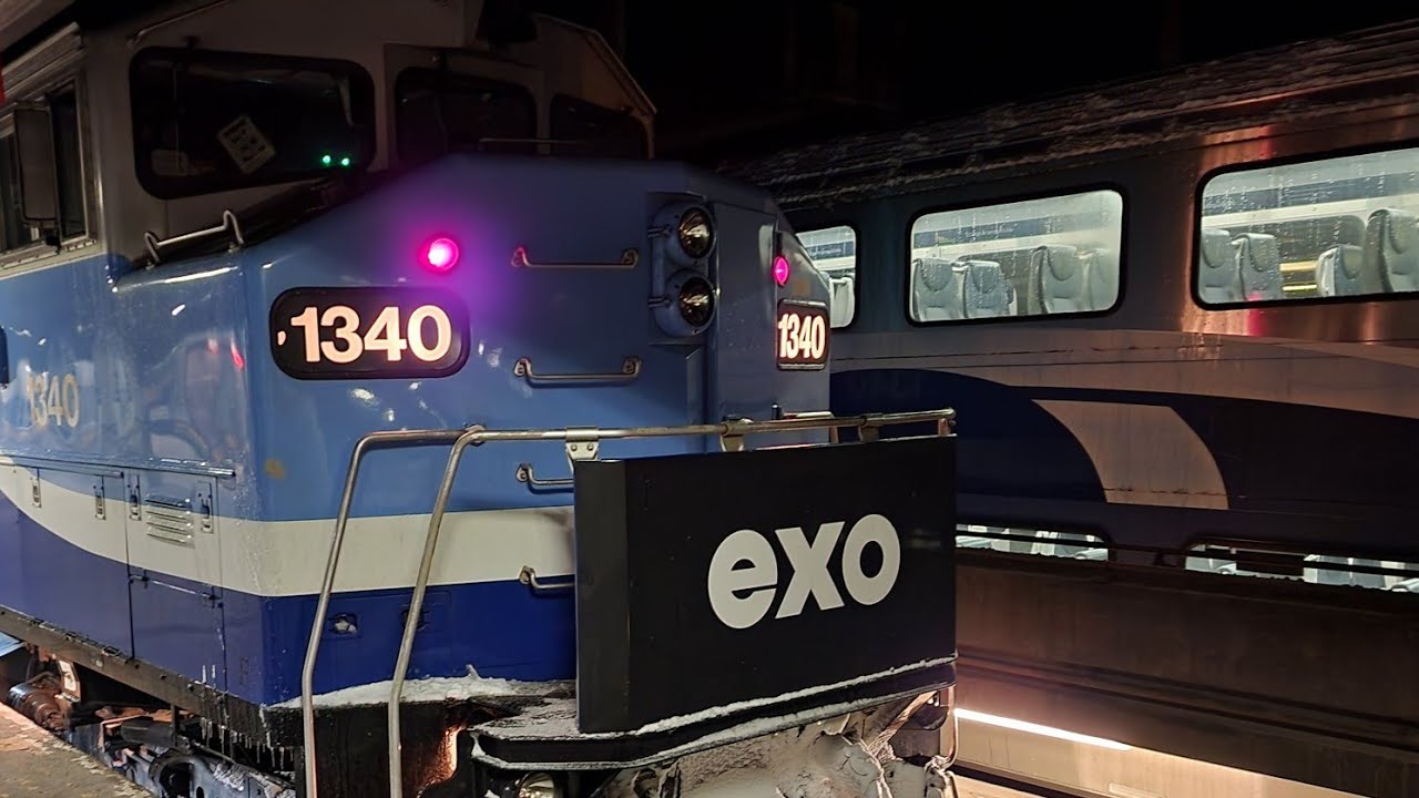 Exo Mascouche train line: ride from Gare Centrale to Sauvé station + a walk to Sauvé metro station 🚃
