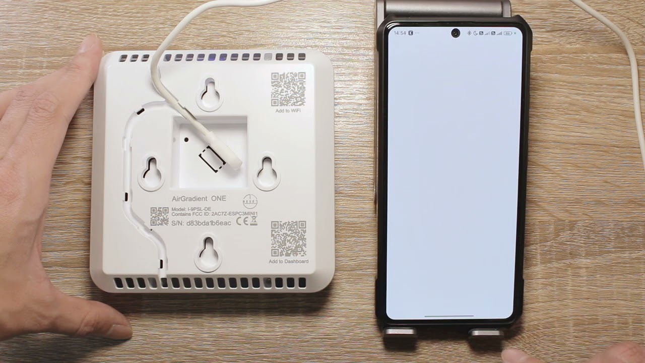 AirGradient ONE  -  Connect to Wi Fi using QR Code (Android)
