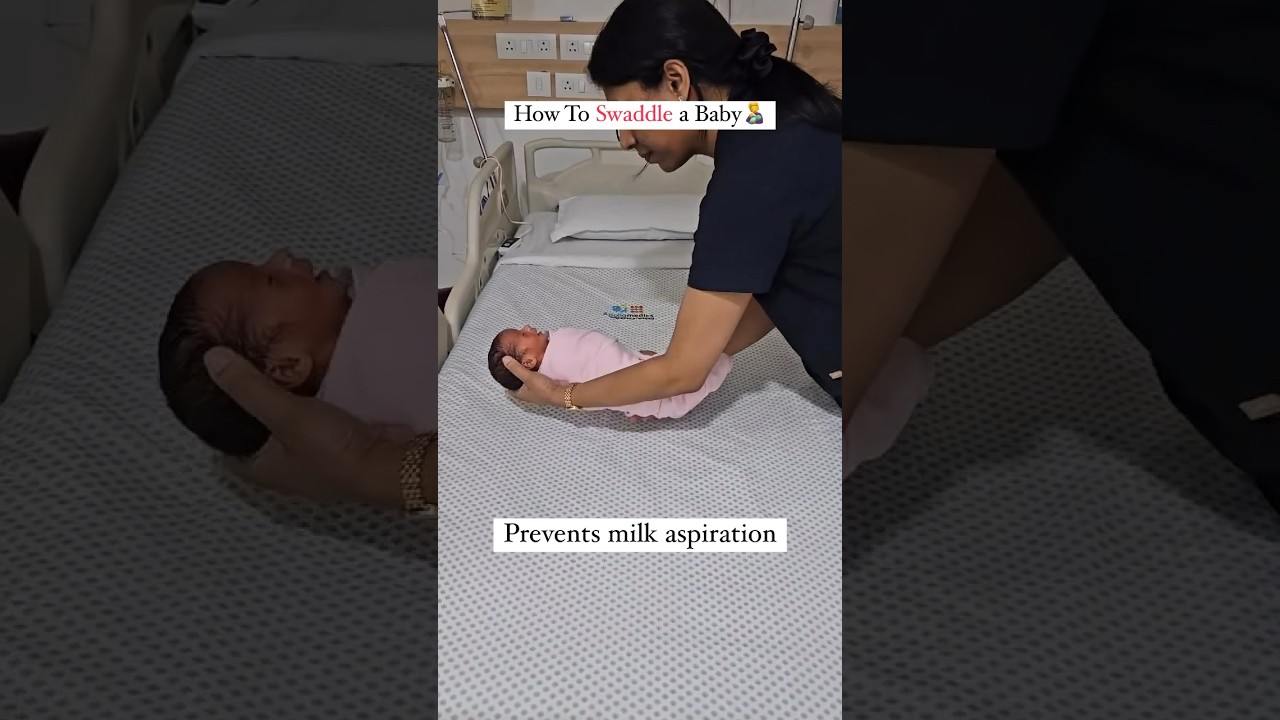 How to swaddle baby #drbhumikabansal Shows Easy Swaddle Technique! #trending #baby #swaddle #shorts