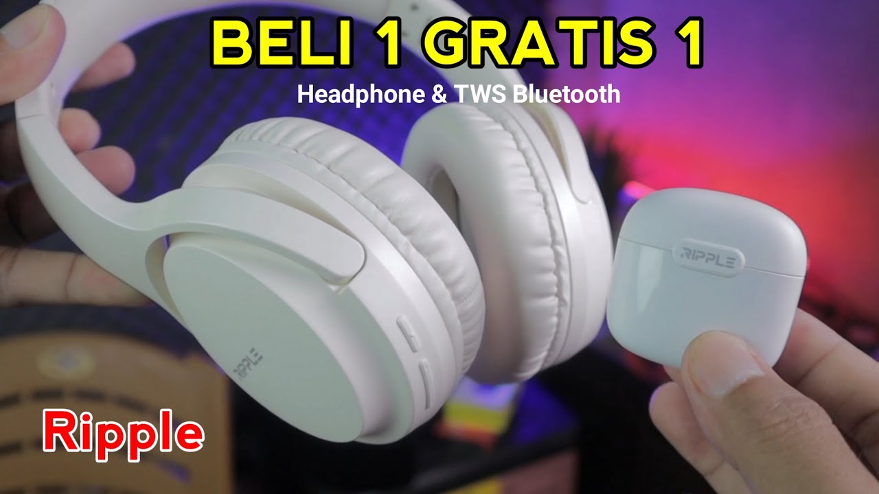Ripple Bundle Wireless RBH A006 Headphone Free TWS
