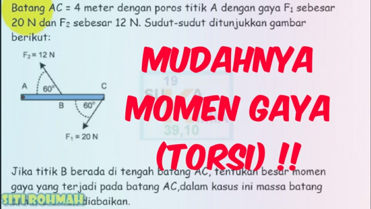 MOMEN GAYA ( TORSI ) - FISIKA SMA