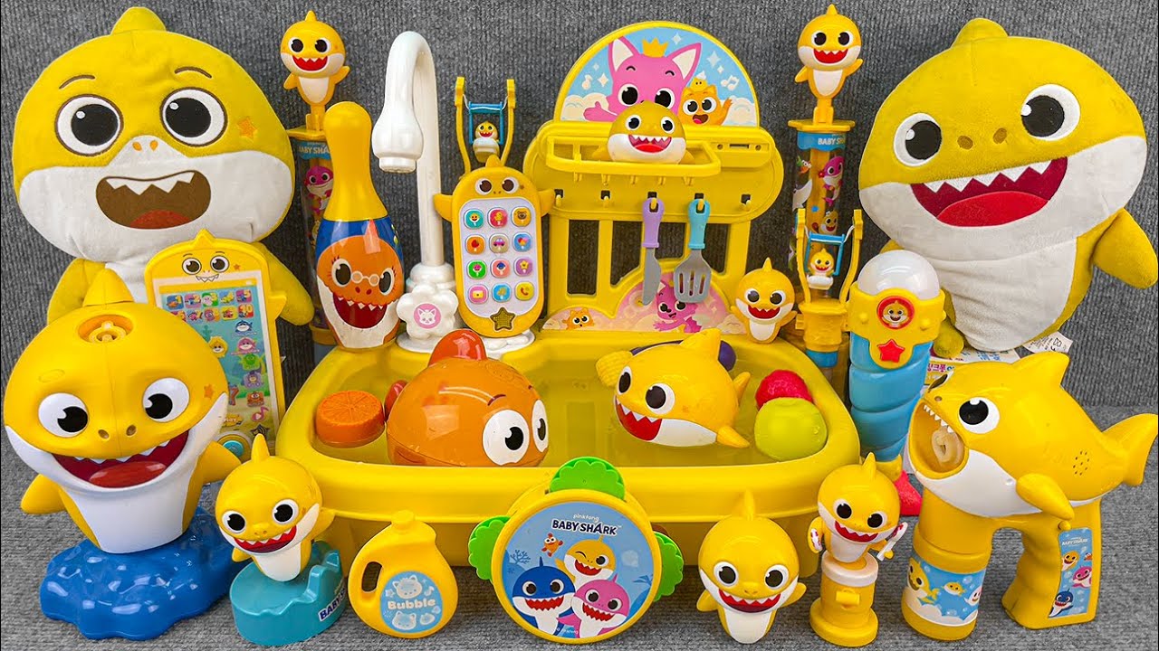 96 Minutes BABY SHARK Collection Unboxing - Satisfying Unboxing Baby Shark Bathtub Playset (ASMR)